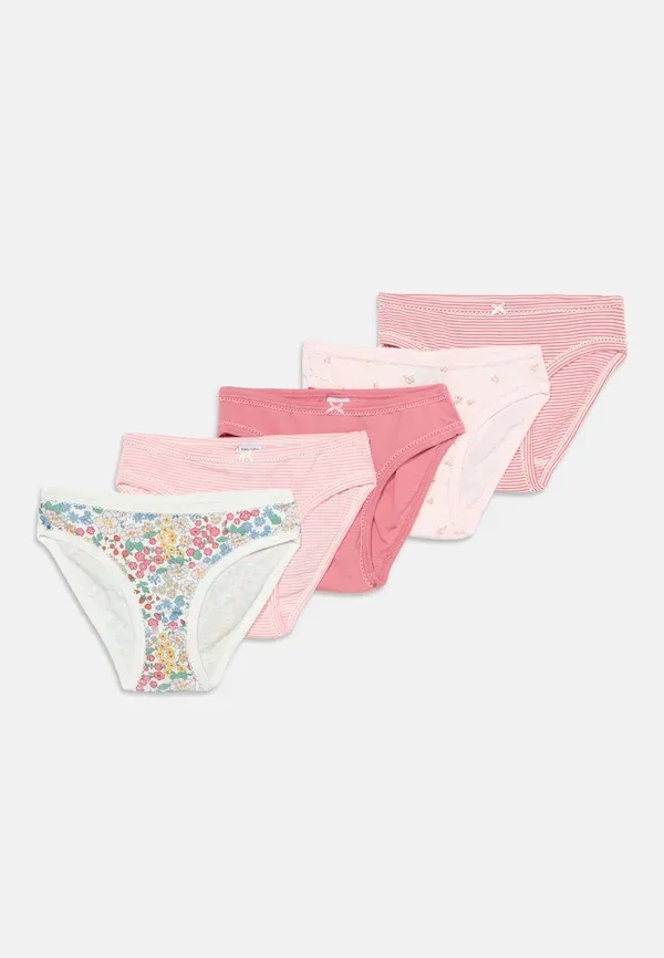 Трусы 5 шт, комплект, хлопок, Culottes cote 5 pack - briefs Petit Bateau, Pink, розовый