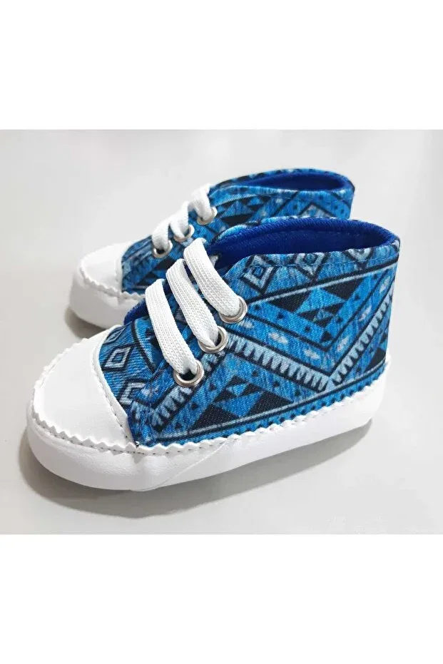 Детские ботинки для мальчиков на шнуровке Historical Anatolian Baby Home Shoes Sönmez Baby, Blue