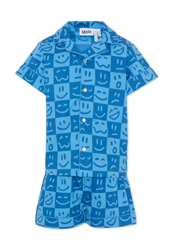 Пижамный комплект из хлопка Emoji Molo, синий