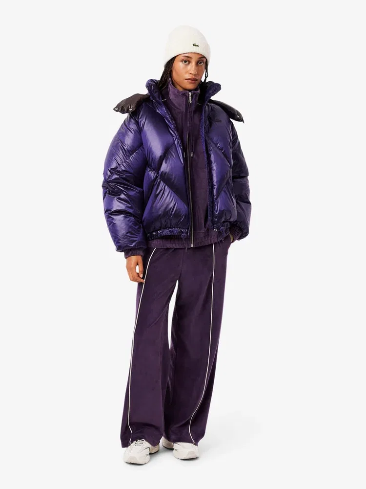 Брюки LACOSTE прямого кроя из вельвета, Purple — фото 4