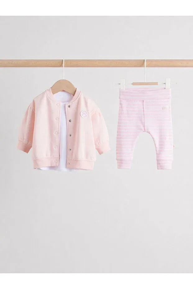 Детский комплект для новорожденных хлопковый с принтом Next Baby, Multicolor