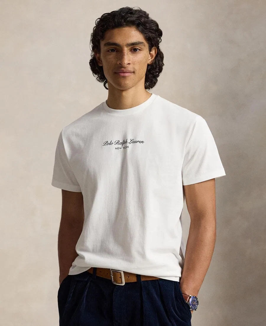 Футболка классического кроя с логотипом Polo Ralph Lauren, White