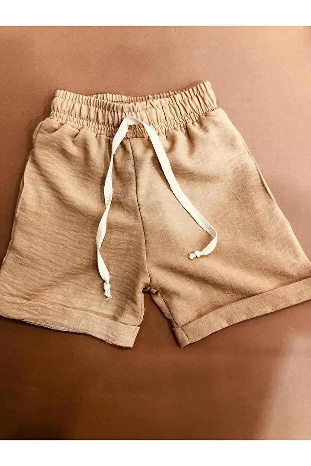 Детские шорты для мальчиков льняные Terry, Beige