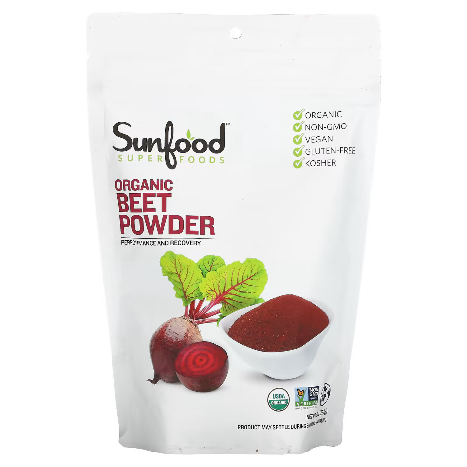 

Sunfood, Органический свекольный порошок, 227 г (8 унций)