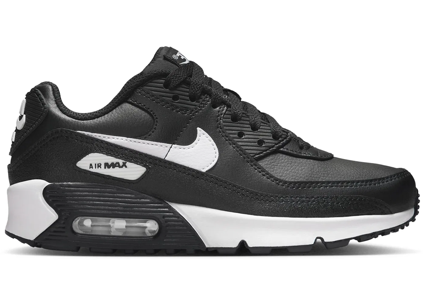 Детские кроссовки с амортизацией Nike Air Max 90 LTR Nike, Black/Black/White