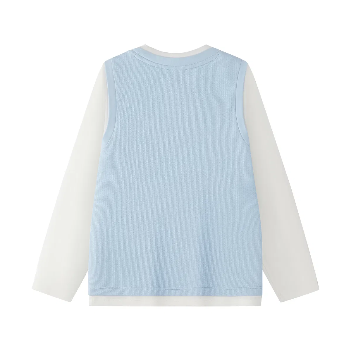 Детская футболка с круглым вырезом, умеренная растяжимость, Sky Clear Blue, FILA KIDS — фото 3