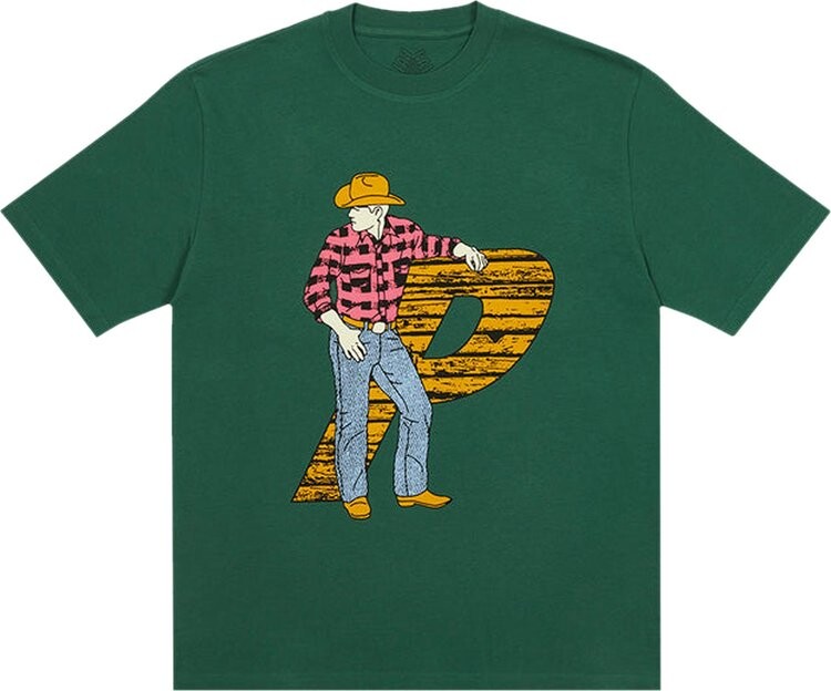 

Футболка Palace Saddle Up T-Shirt 'Green', зеленый