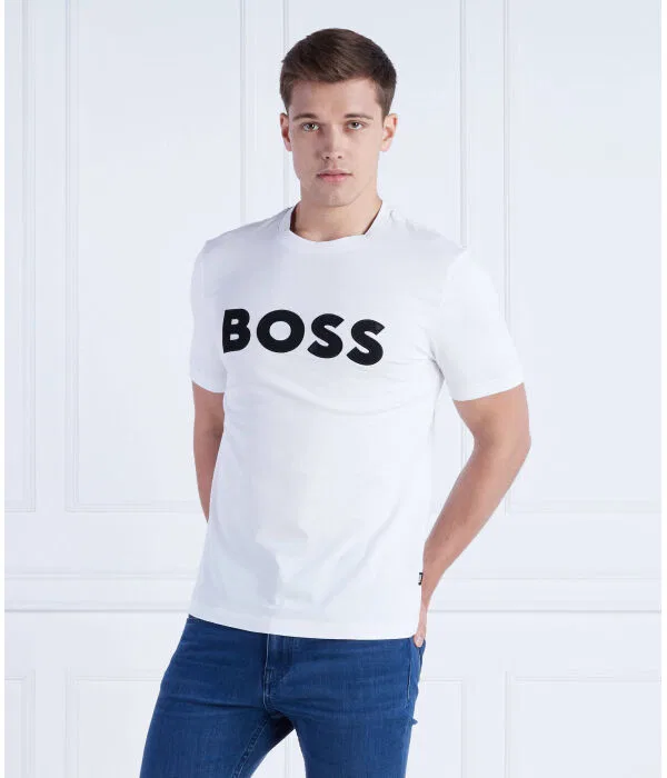 Мужская футболка с круглым вырезом Tiburt BOSS, белый — фото 3
