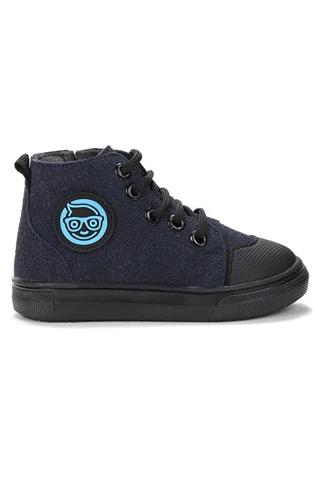Детские ботинки для мальчиков на липучках Kai Kiko Kids, Navy Blue — фото 3