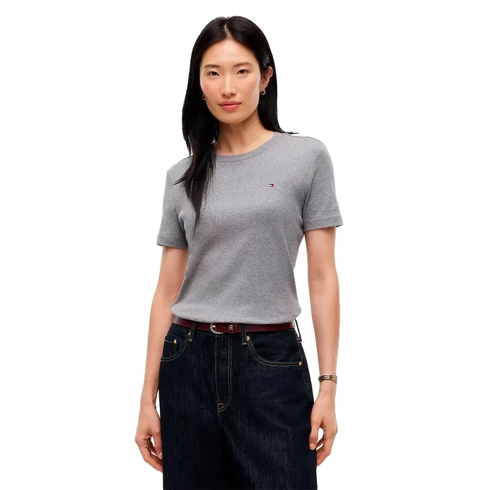 Женская футболка с коротким рукавом Slim Cody Tommy hilfiger, Grey