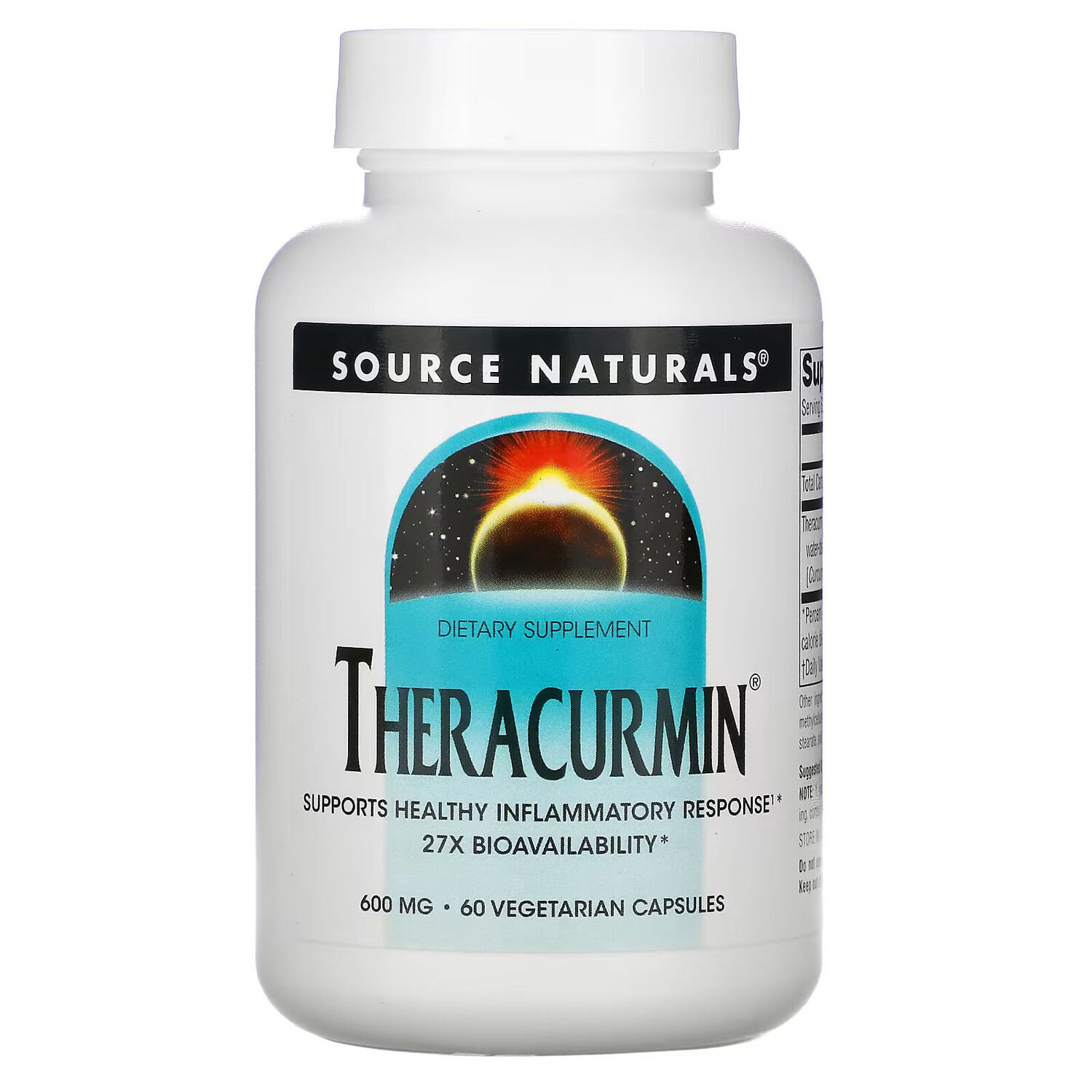 

Source Naturals, Theracurmin, 600 мг, 60 вегетарианских капсул