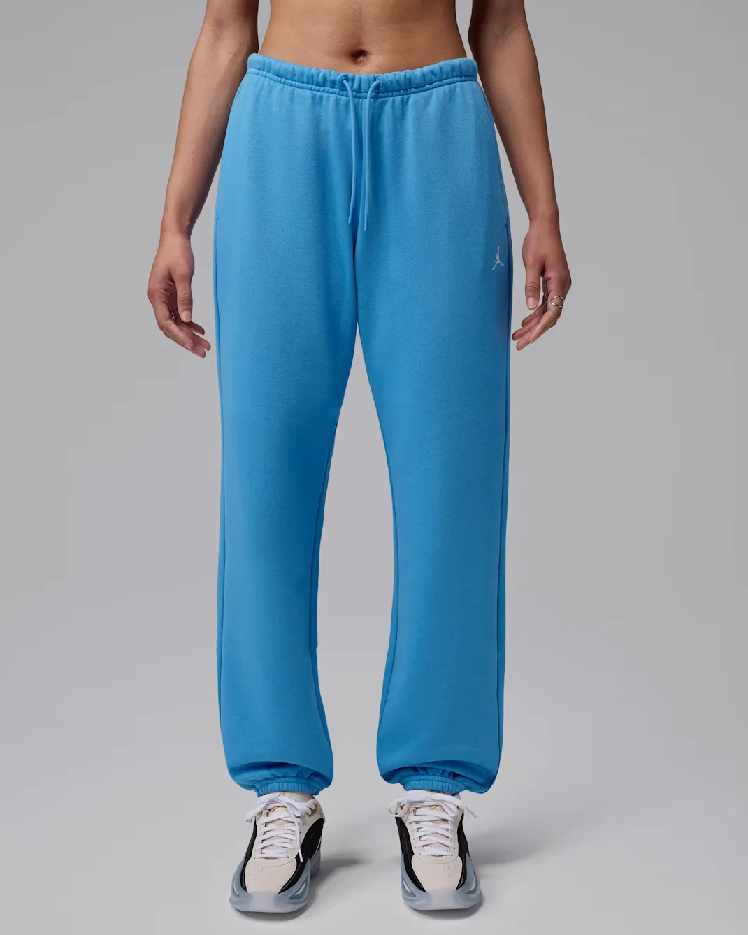 Женские флисовые брюки Dri-FIT Jordan Sport Crossover, Blue Beyond/White