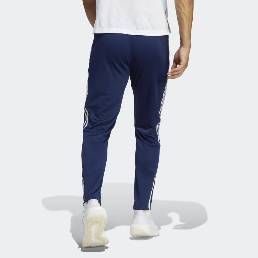 Спортивные штаны с утяжкой и зауженным низом adidas Performance, Сине-белый — фото 2