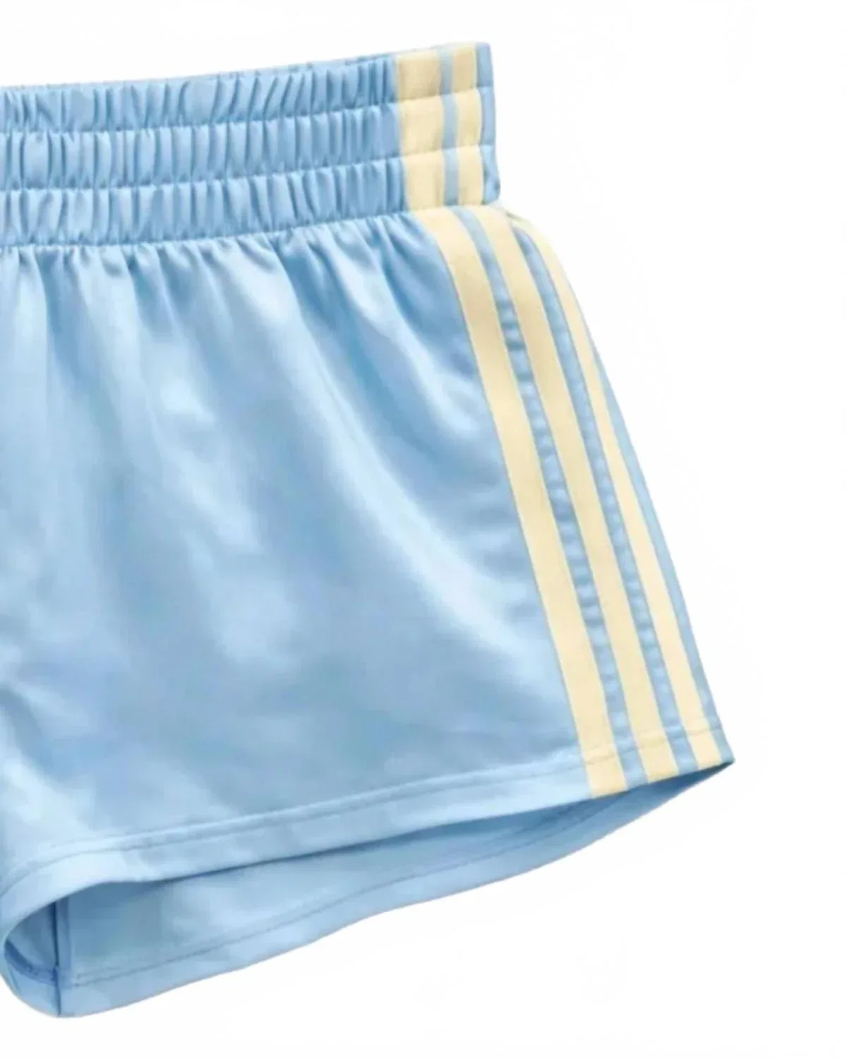 Детские шорты для девочек с полосатым принтом Jordyn KatieJnyc, Baby Blue/Butter — фото 2