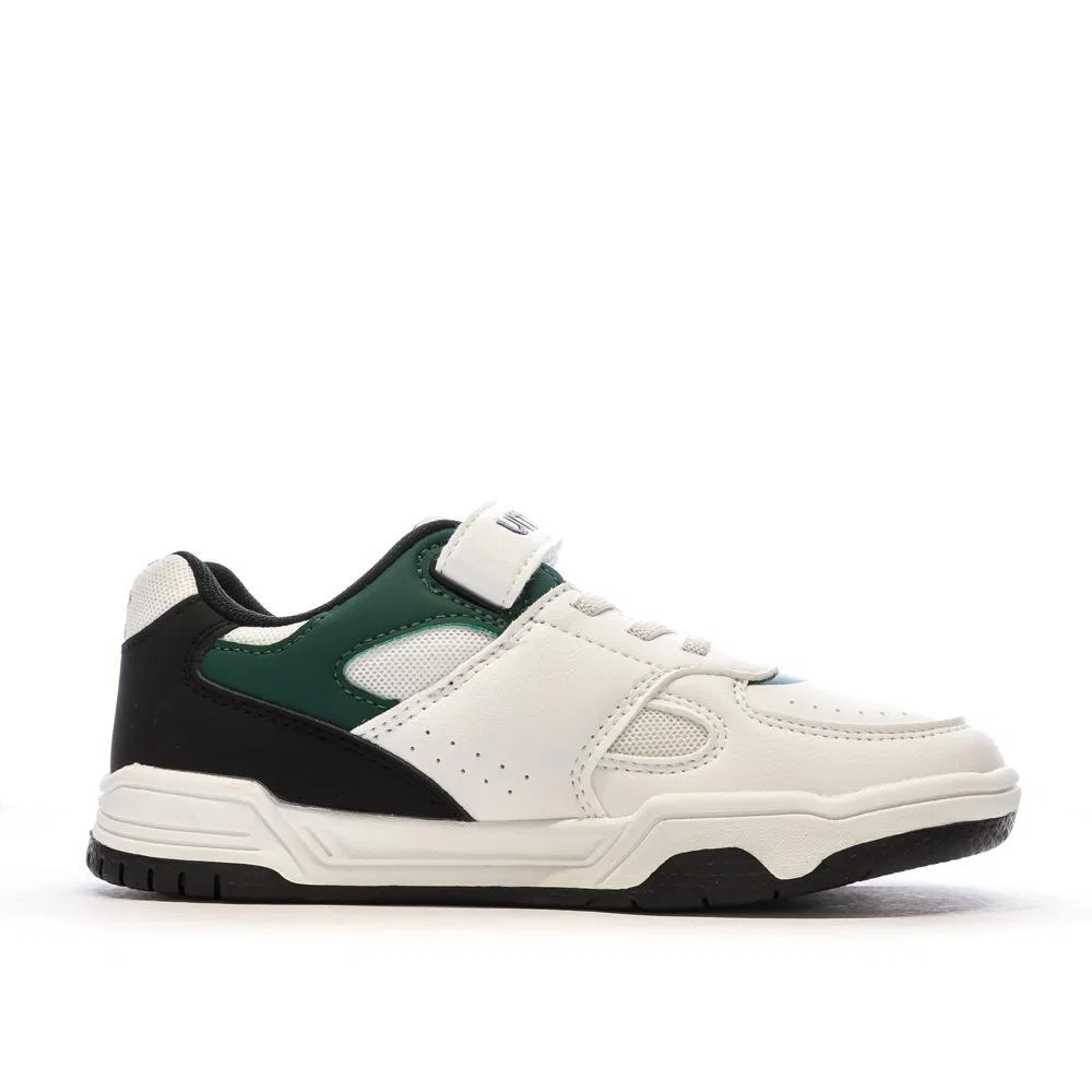 Детские кроссовки Umbro Travys, Цвет Weiss Schwarz Grun — фото 3