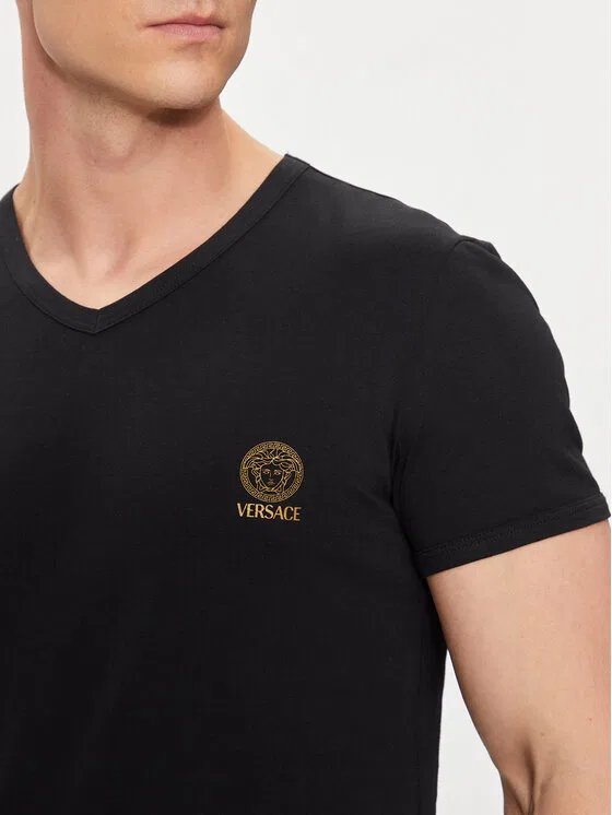Футболка regular fit Versace, черный — фото 4