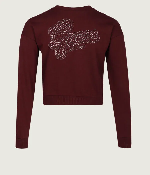 Детский пуловер для девочек укороченный Guess, Bordeaux