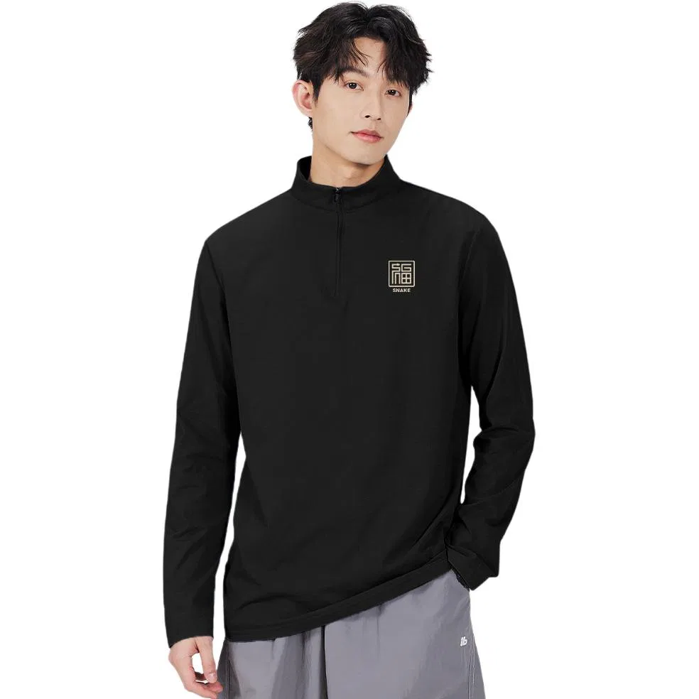 Детская футболка с быстросохнущей тканью MINISO, Black Ma Golden Snake Rich Overnight Chest Logo — фото 4