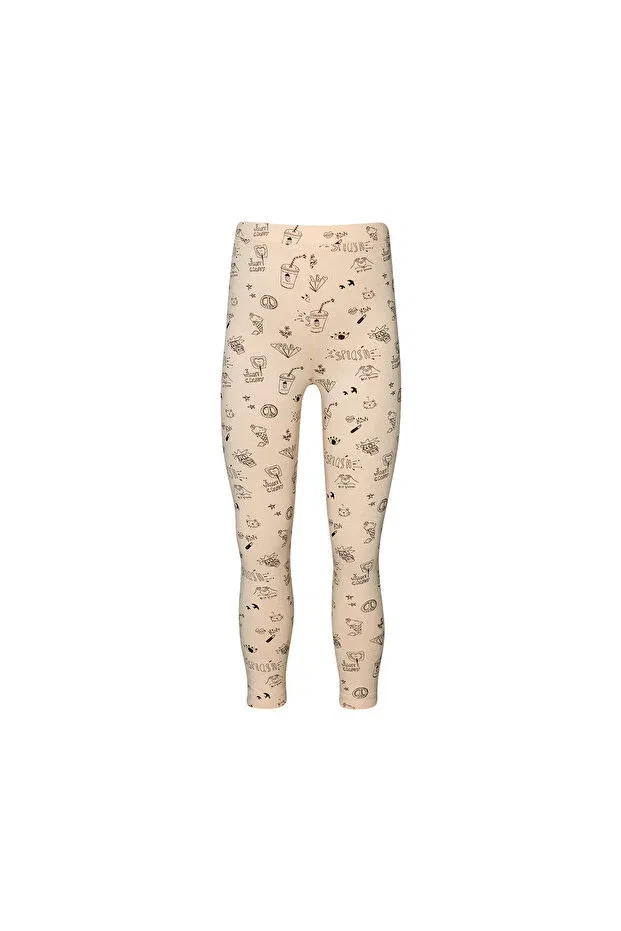 Детские леггинсы для девочек с принтом Summer Dream Pattern Lovetti, Patterned