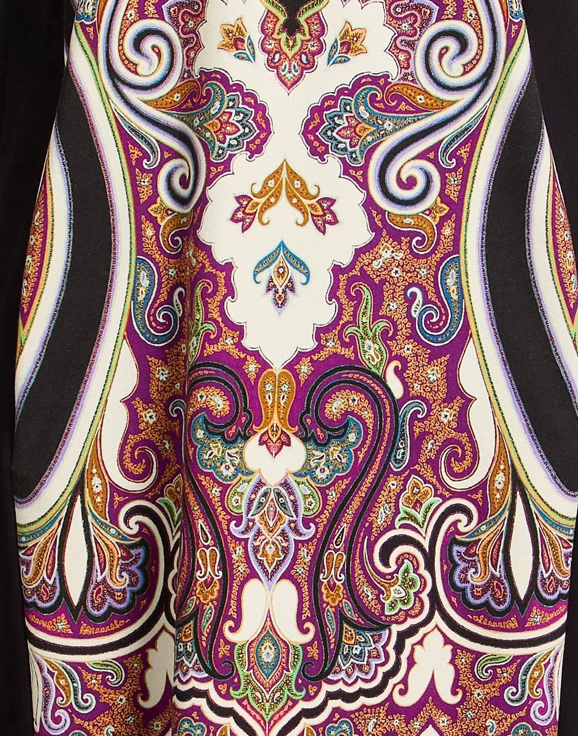 Женское платье-бодикон с принтом Paisley Etro, черный — фото 4
