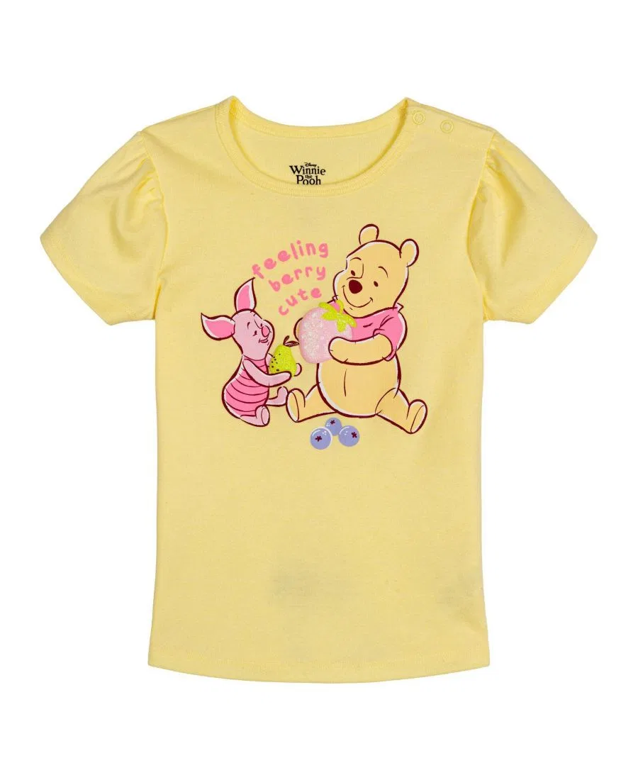 Комплект для девочек: футболка и шорты с принтом Winnie the Pooh Winnie the Pooh, Pooh Piglet Yellow — фото 3
