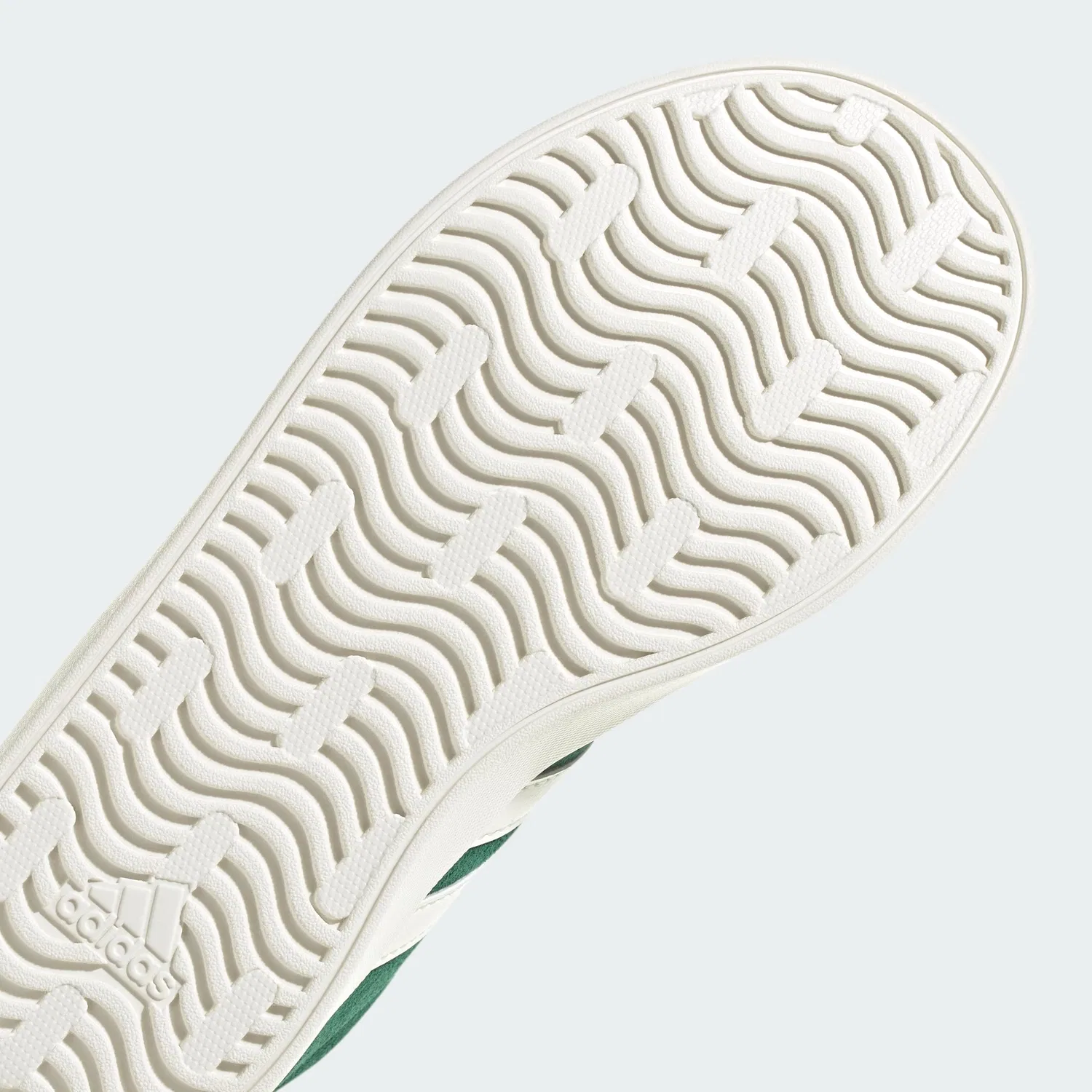 Детские кроссовки для мальчиков с верхом из замши Vl Court 3.0 Kids Adidas, Collegiate Green Off White Gold Metallic — фото 4