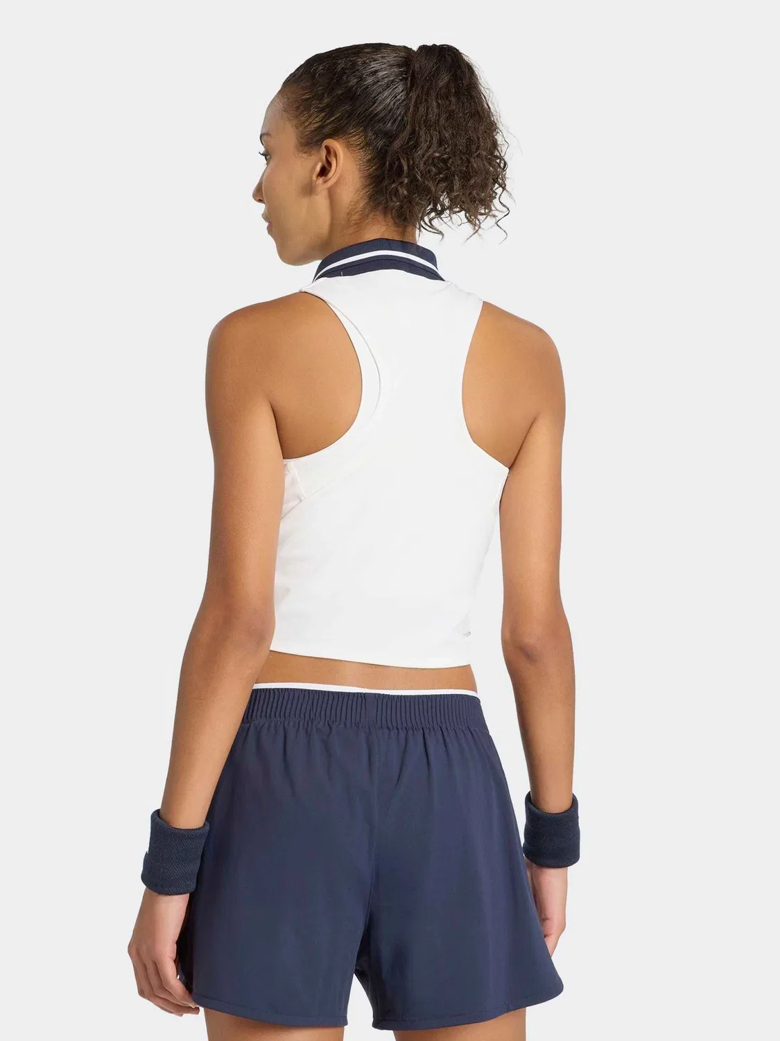 Топ теннисный Crop Tank Pro adidas, белый — фото 2