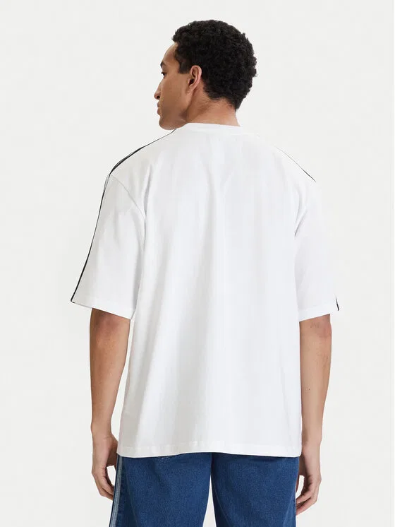 Футболка oversize adicolor 3-Stripes Adidas, белый — фото 3