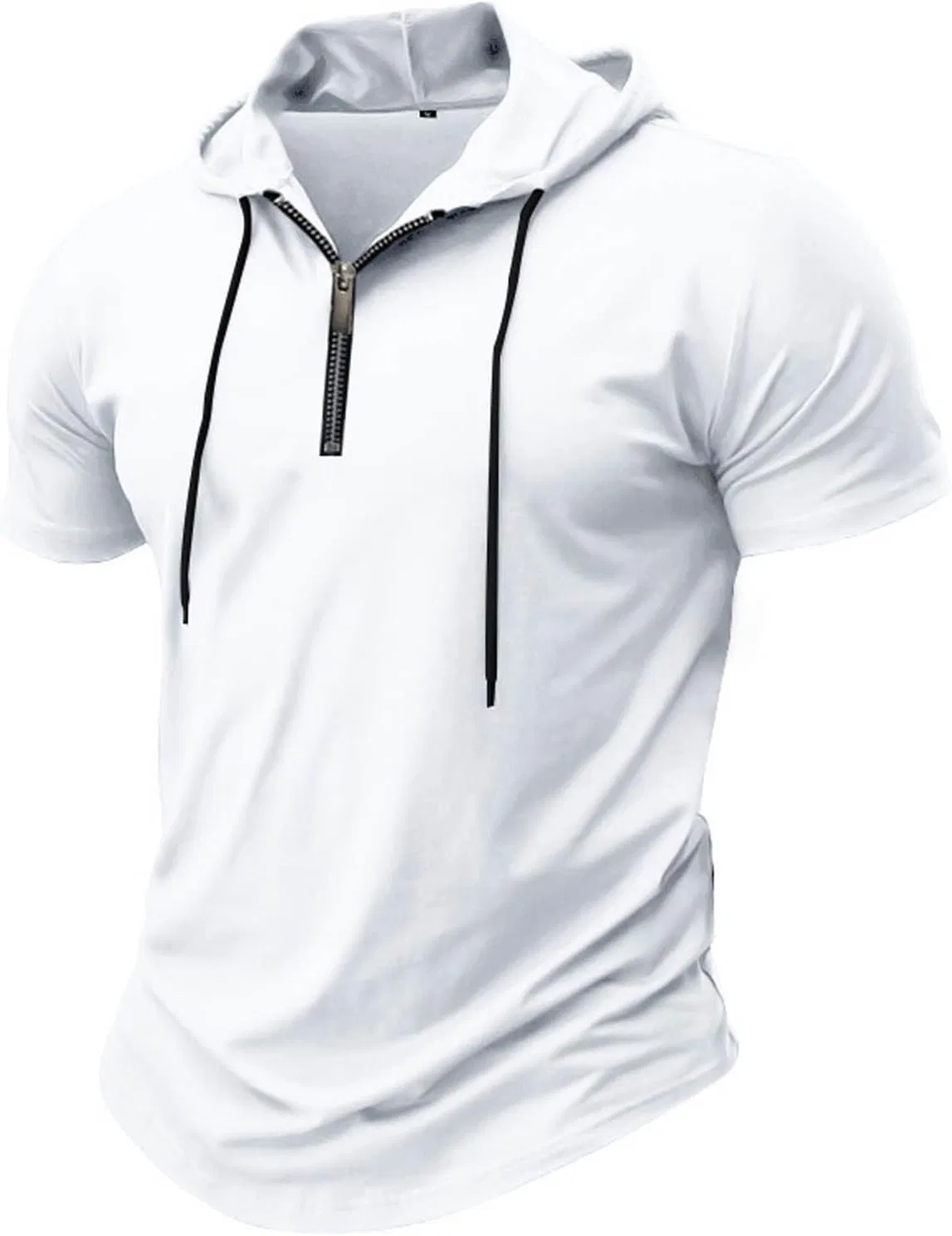 Мужская легкая худи-футболка с капюшоном Regular Fit, White — фото 3