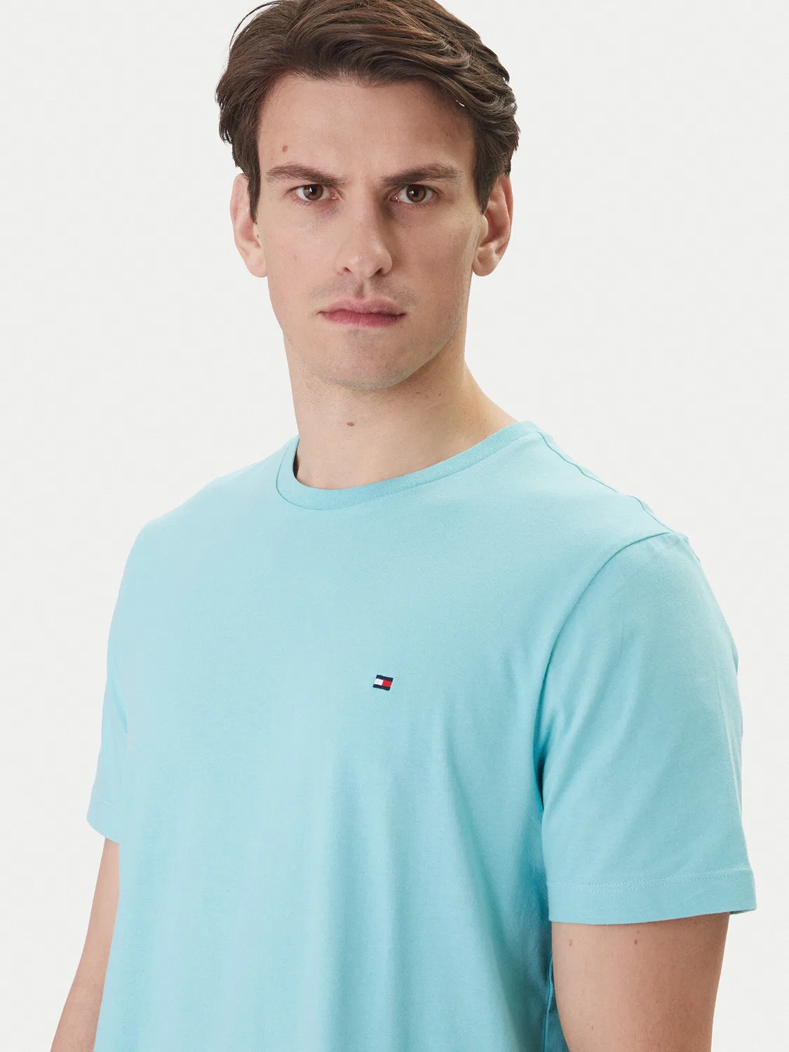 Мужская футболка стандартного кроя Ess Seasonal Tommy Hilfiger, бирюзовый — фото 4