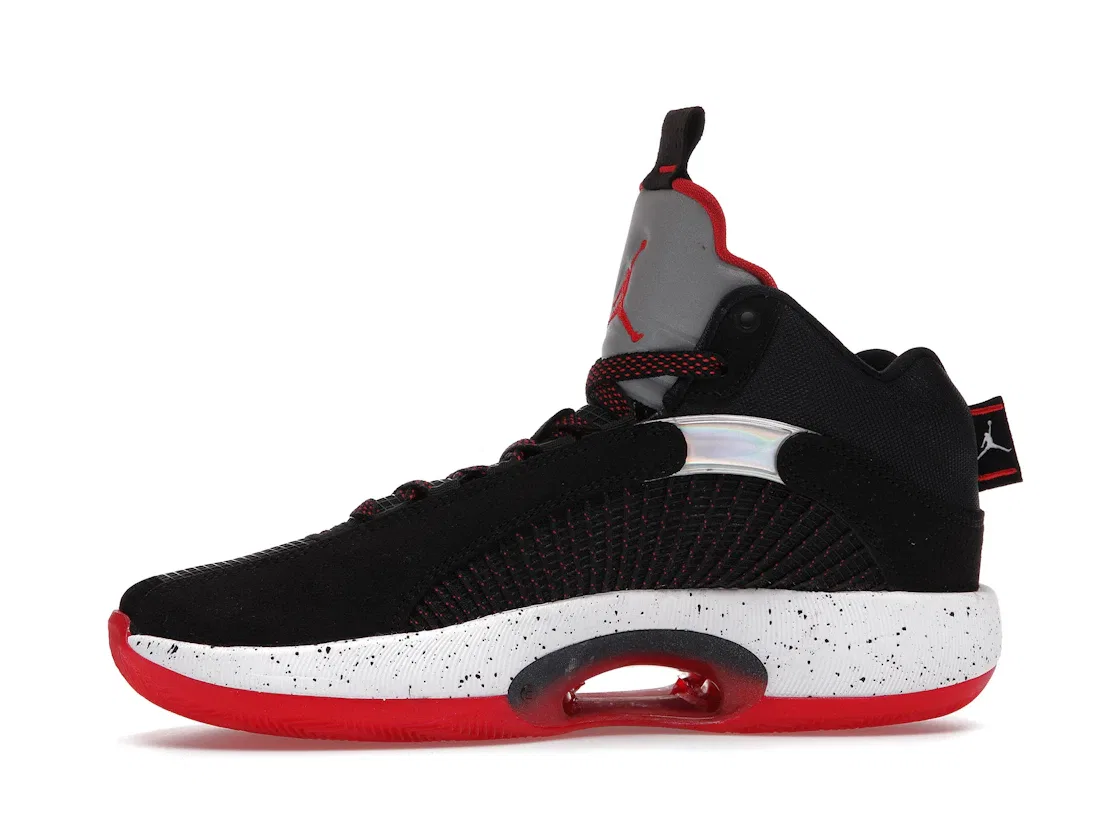 Детские кроссовки баскетбольные Jordan XXXV Jordan, Black/Fire Red-Reflective Silver — фото 3