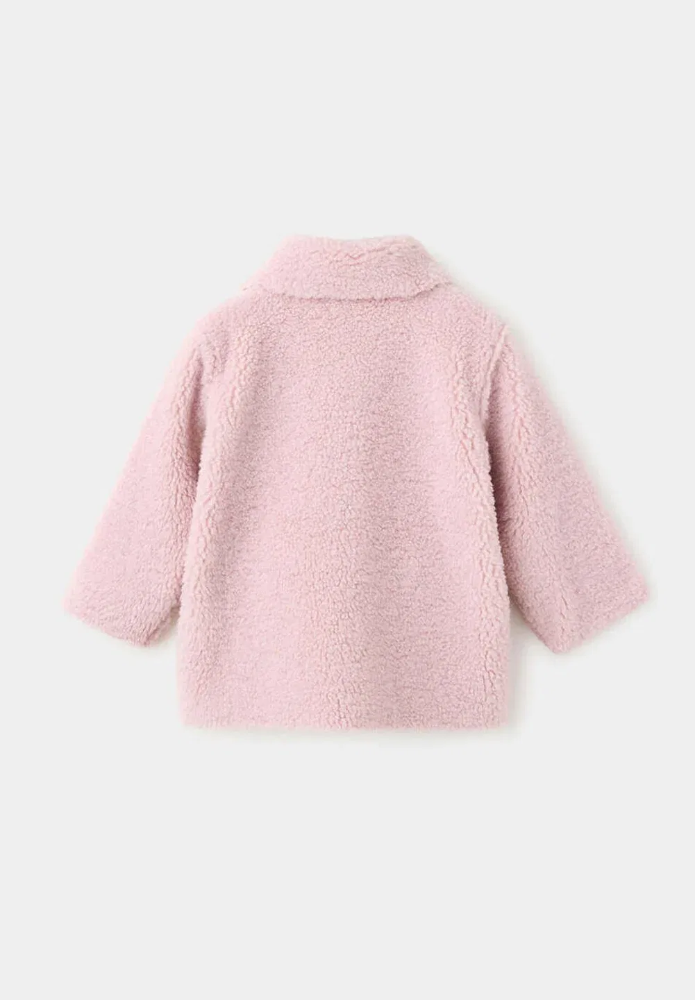 Детская флисовая куртка Mango Kids, Pink — фото 2