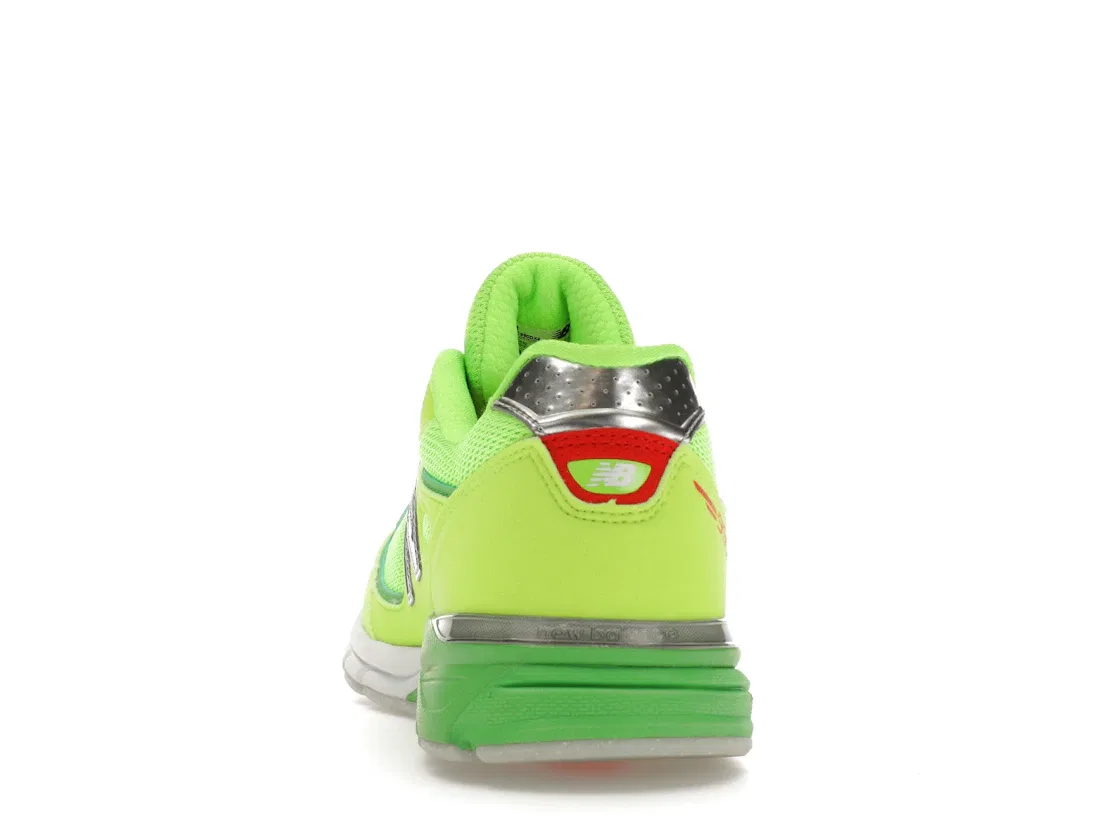 Детские кроссовки Lifestyle New Balance 990v4, Green/Green/Red — фото 4