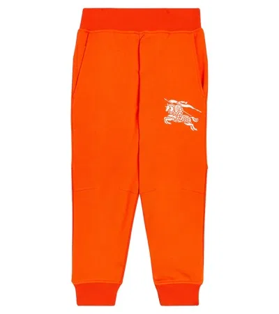 Детские спортивные брюки из хлопка Kids Ekd Cotton Joggers Burberry, Scarlet Orange