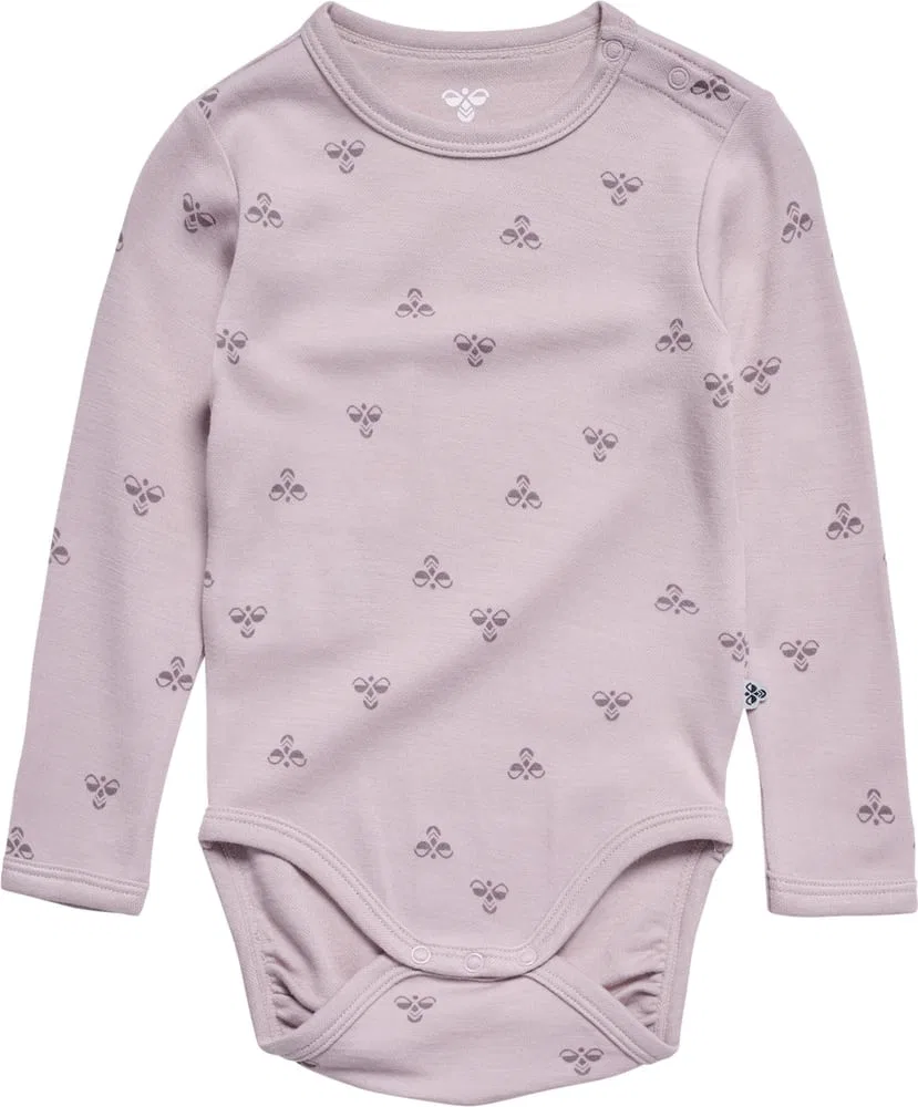 Боди с длинным рукавом Hmlmini Wool Body L/S Hummel, серый