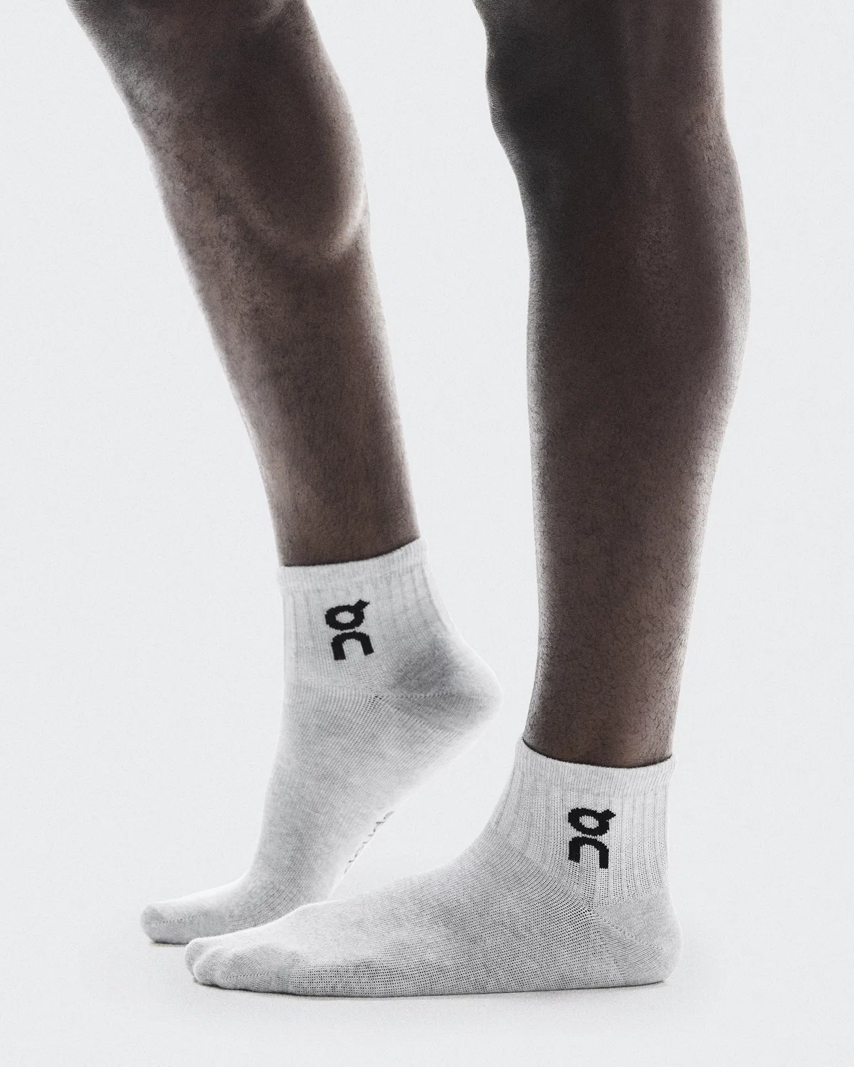 Детские носки с логотипом, набор из 3 пар, Logo Sock Mid, On, Heather Gray — фото 3