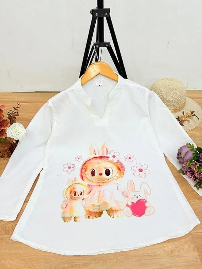 Женская футболка с принтом кролика Printed Top, Style 2 — фото 2