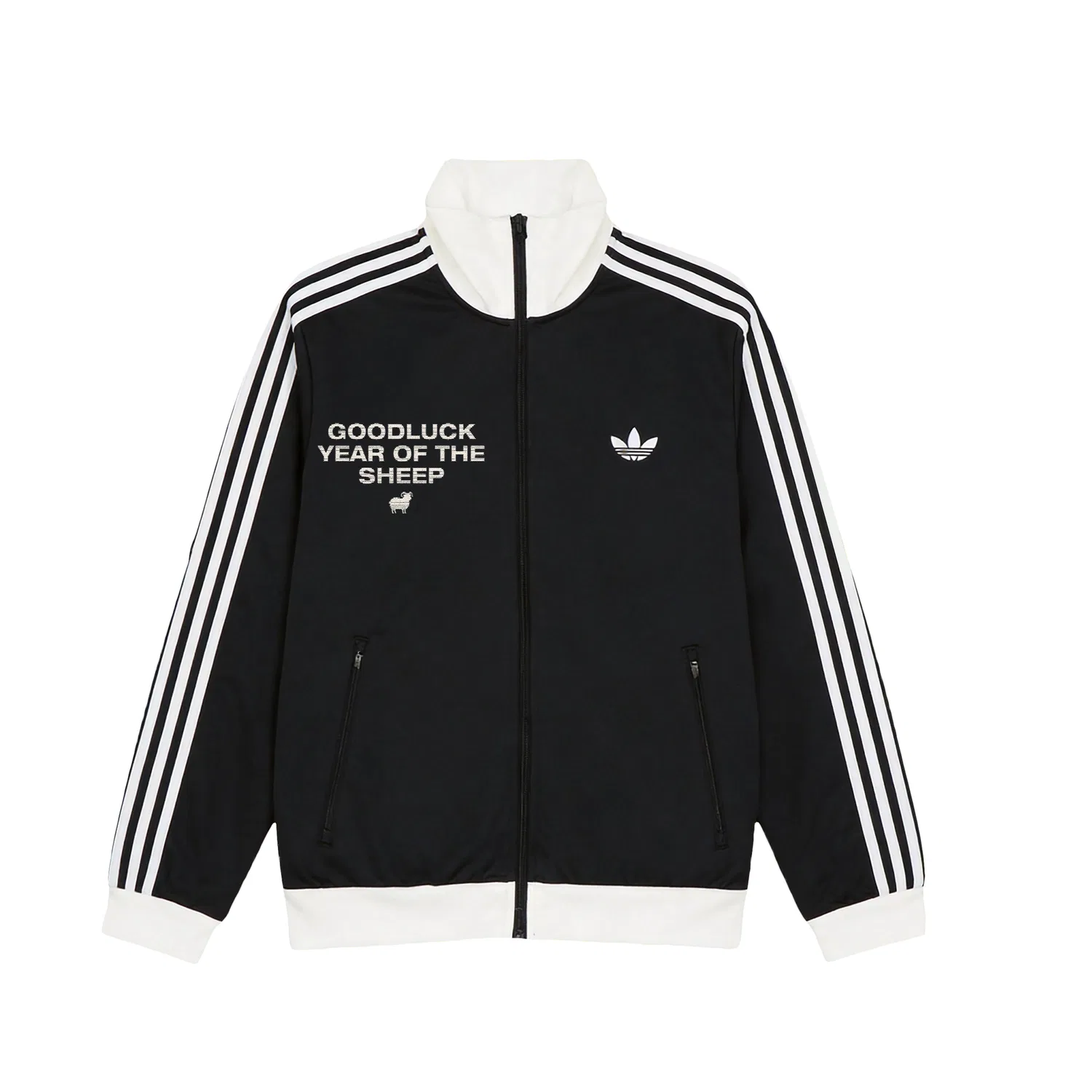 Мужская куртка с воротником-стойкой Adicolor Black Adidas Originals, Черный