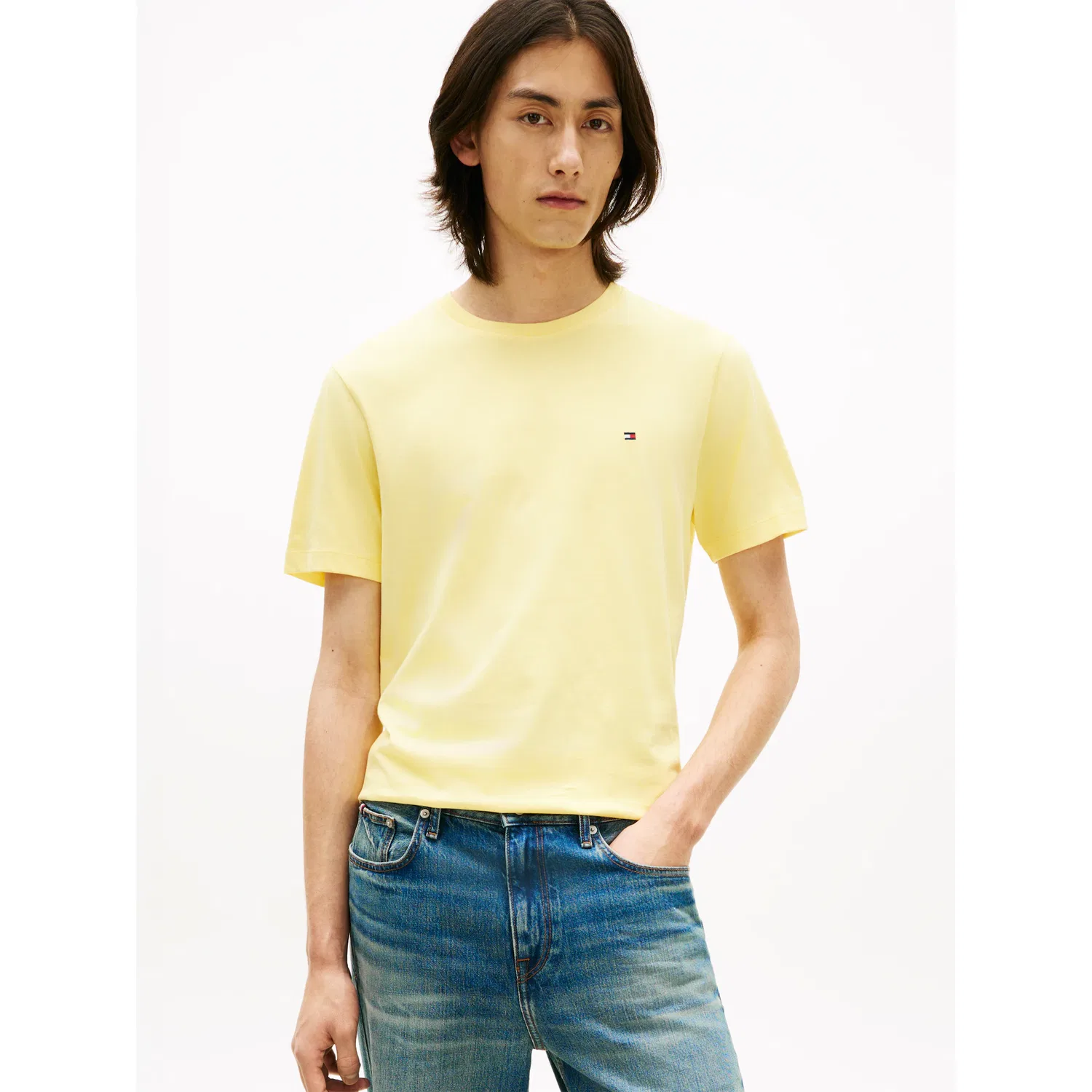 Мужская хлопковая футболка Regular Fit Tommy Hilfiger, Yellow