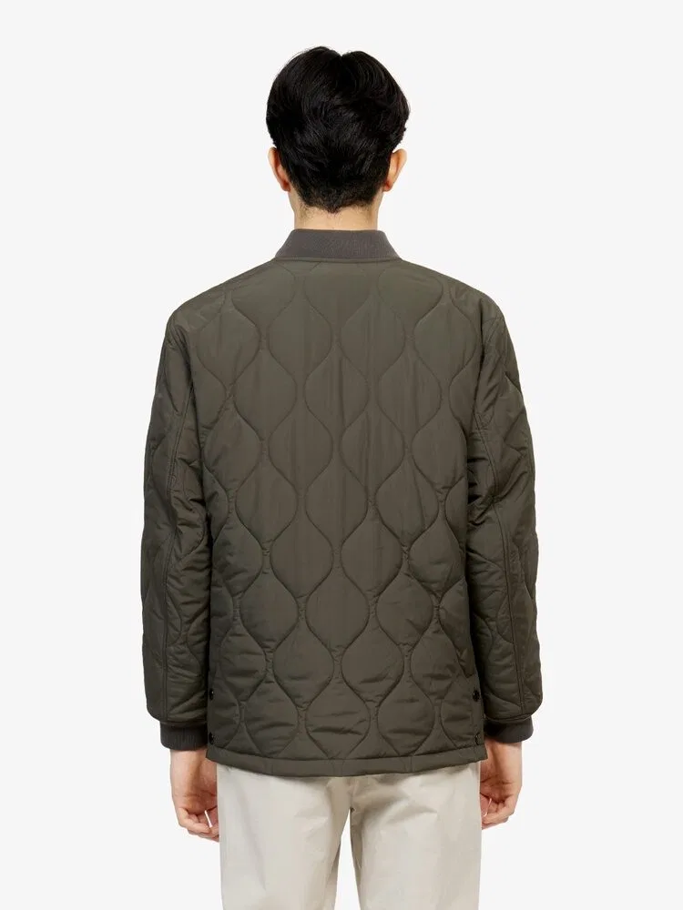 Куртка стеганая Onion Quilting Jacket LACOSTE, Kaki — фото 3