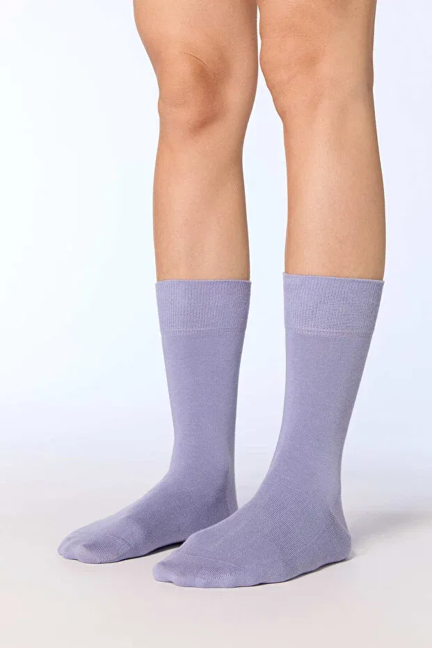 Детские носки хлопковые Gots certified organic cotton unisex socks Albero Natur, Lavender — фото 2