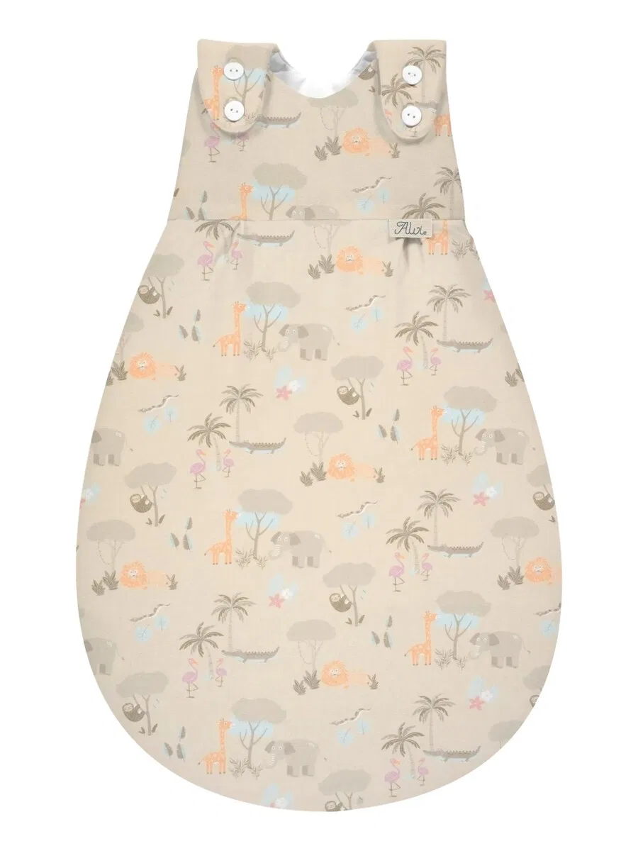 Спальный мешок ALVI 'Schlafsack Baby-Maxchen Außensack Baumwolle' в крапчатом бежевом цвете