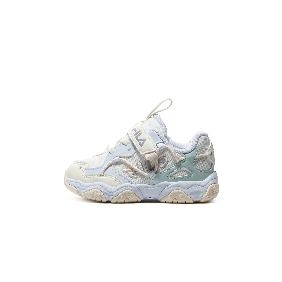 Детские кроссовки для малышей с принтом Heritage FHT FILA KIDS, Snow/Ancient Water Blue