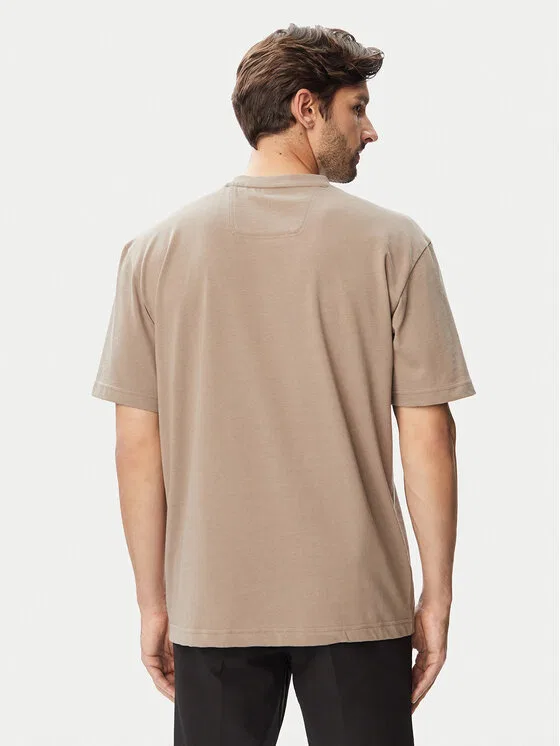 Футболка relaxed fit Tee Boss, бежевый — фото 3