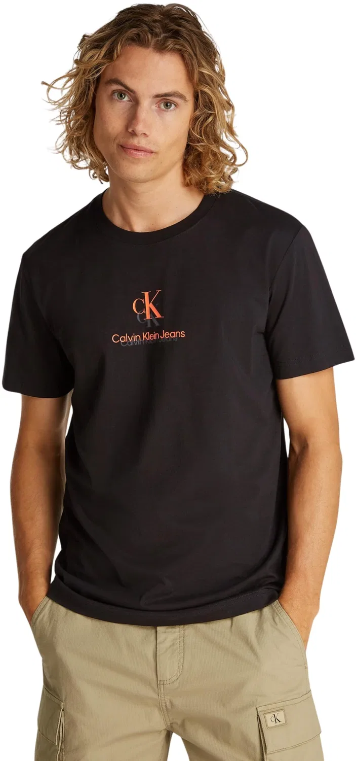 Мужская футболка с коротким рукавом Shadow Logo Tee Calvin Klein, Black
