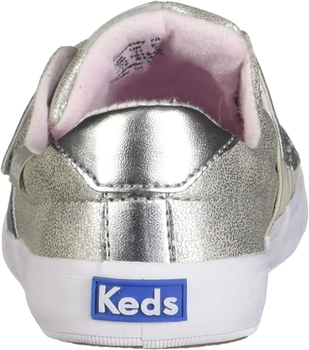 Детские кроссовки для девочек Courtney Hl Keds, Silver Metallic — фото 4