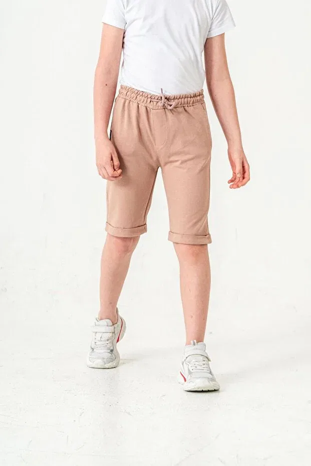 Детские шорты для мальчиков хлопковые Mışıl Kids, Beige — фото 2
