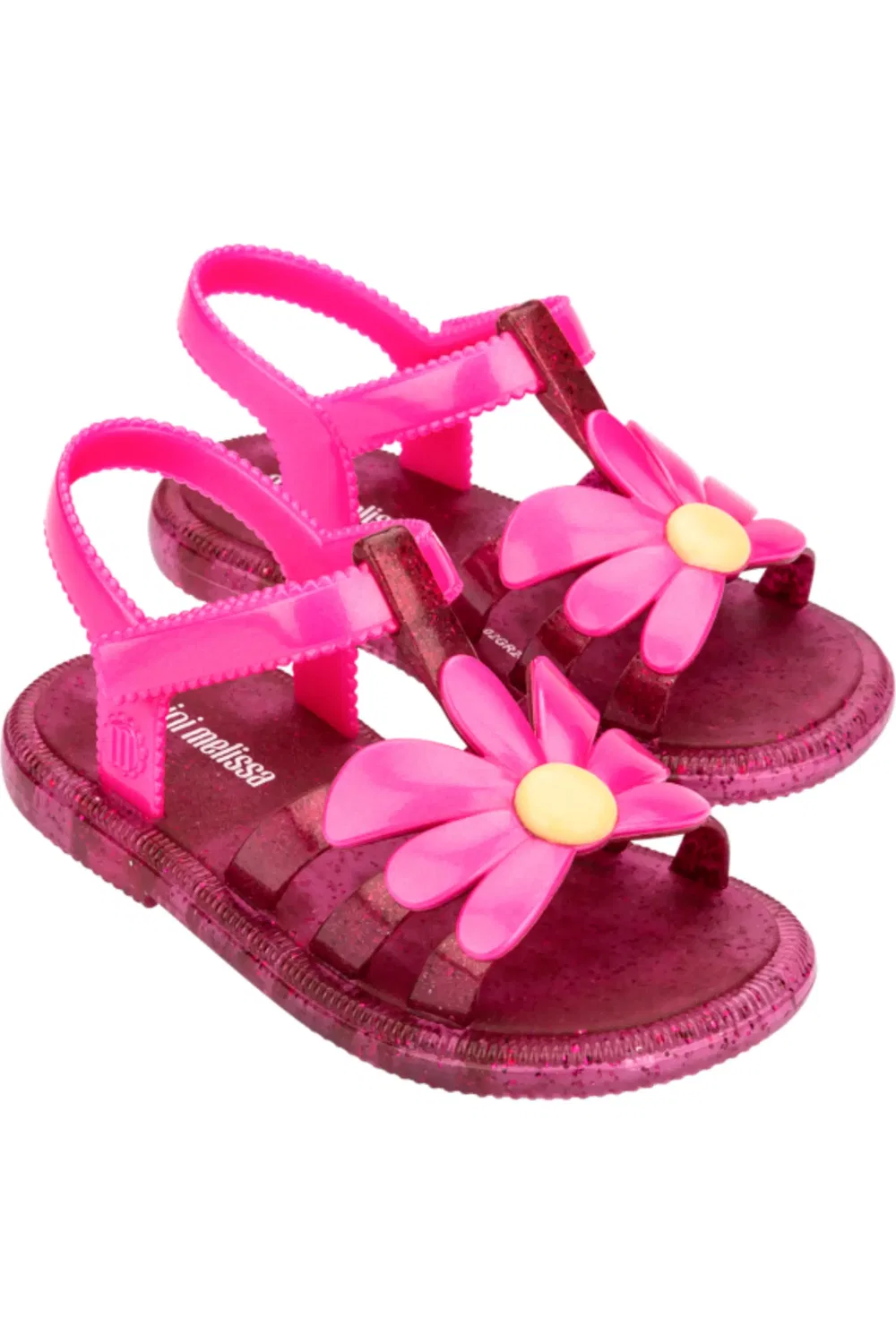 Сандалии детские с цветочным декором Hip Bloomy Mini Melissa, розовый