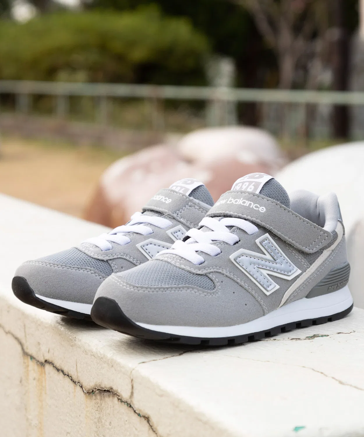 Детские кроссовки с липучкой 996 New Balance, Grey — фото 2