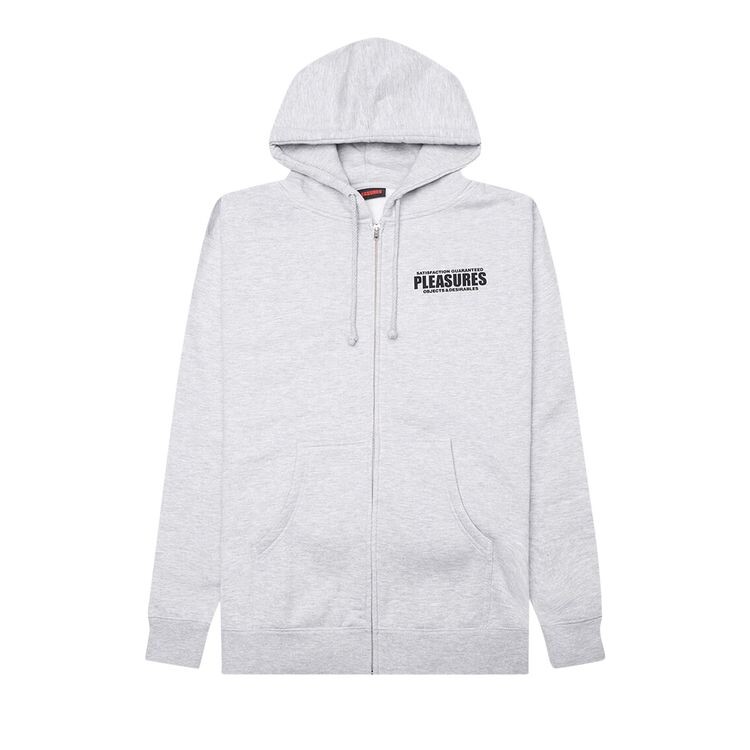 

Худи Pleasures Staff Zip Hoodie Heather Grey, серый